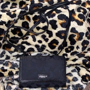 Small Coach Wallet w/strap